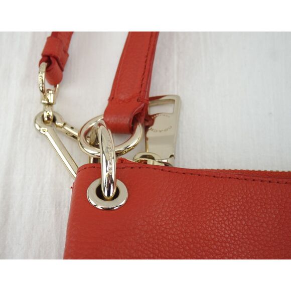 Coach Charley Crossbody Handbag | Orange Leather, F33521, Horse & Carriage - Picture 9 of 10